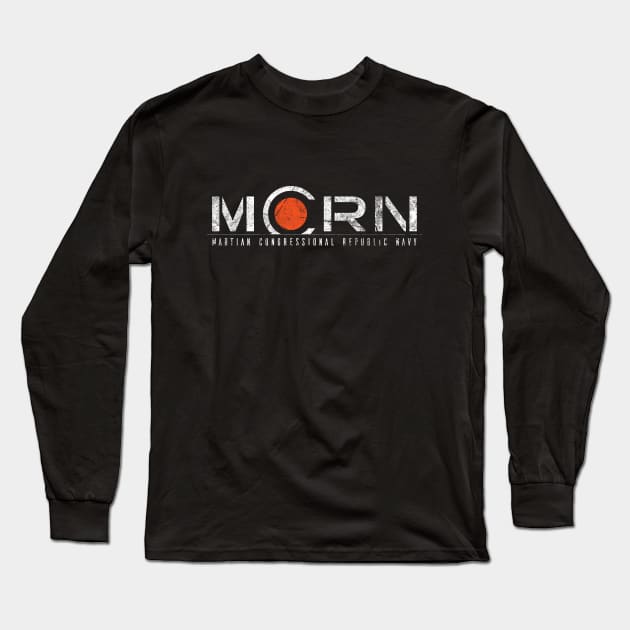 MCRN - Martian Congressional Republic Navy (Distressed) Long Sleeve T-Shirt by troygmckinley